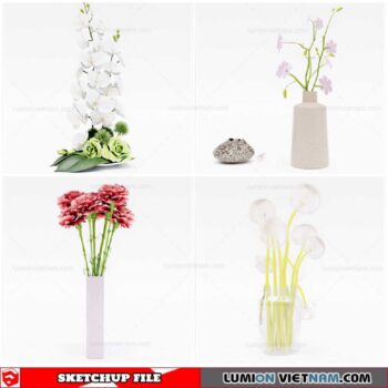Flower Vase - Sketchup Models By Cuong Covua