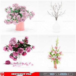 Flower Vase - Sketchup Models By Cuong Covua