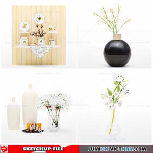 Flower Vase - Sketchup Models By Cuong Covua