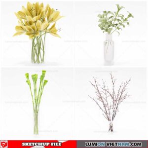Flower Vase - Sketchup Models By Cuong Covua