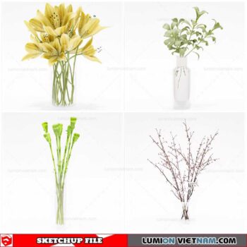 Flower Vase - Sketchup Models By Cuong Covua