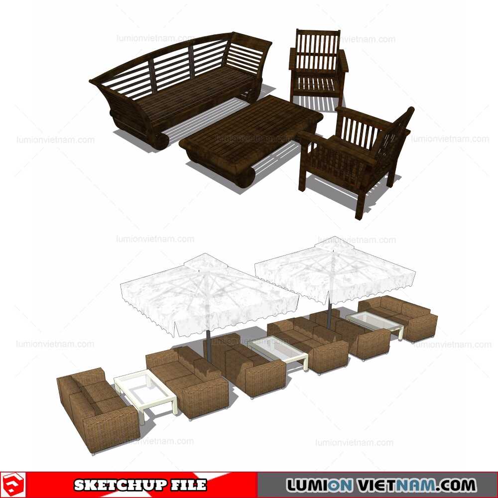 220106-Outdoor-Table-And-Chairs-(2)-Sketchup-Models