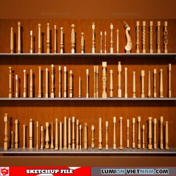 Baluster Sketchup Models By Cuong Covua
