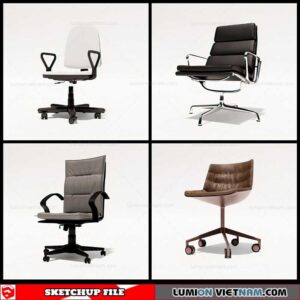 Office Chair - Sketchup Models By Cuong Covua