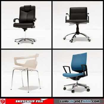 Office Chair - Sketchup Models By Cuong Covua