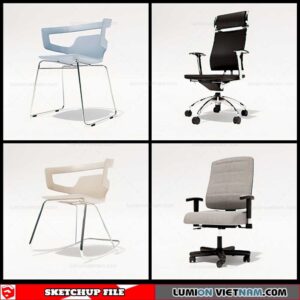 Office Chair - Sketchup Models By Cuong Covua