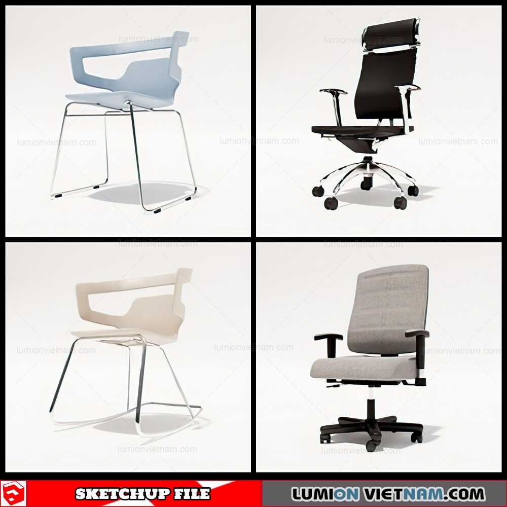 220110-Office-Chair-(12)-Sketchup-Models