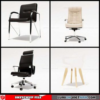 Office Chair - Sketchup Models By Cuong Covua