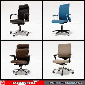 Office Chair - Sketchup Models By Cuong Covua