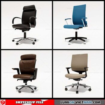 Office Chair - Sketchup Models By Cuong Covua