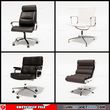 Office Chair - Sketchup Models By Cuong Covua