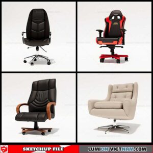 Office Chair - Sketchup Models By Cuong Covua