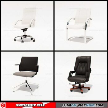 Office Chair - Sketchup Models By Cuong Covua