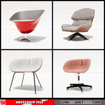 Office Chair - Sketchup Models By Cuong Covua