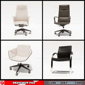 Office Chair - Sketchup Models By Cuong Covua