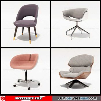 Office Chair - Sketchup Models By Cuong Covua