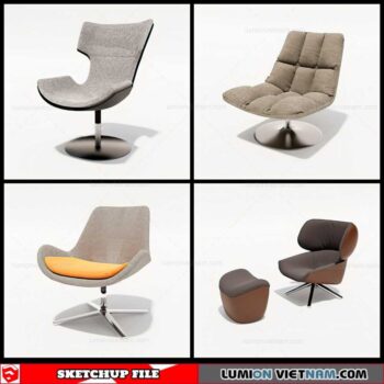 Office Chair - Sketchup Models By Cuong Covua