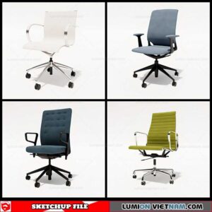 Office Chair - Sketchup Models By Cuong Covua