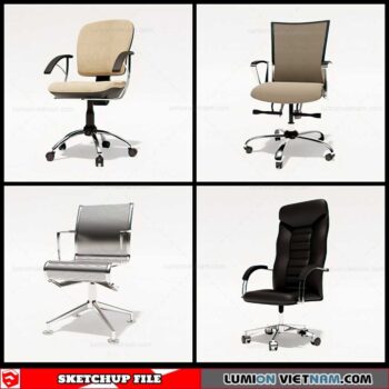 Office Chair - Sketchup Models By Cuong Covua