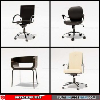 Office Chair - Sketchup Models By Cuong Covua