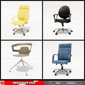 Office Chair - Sketchup Models By Cuong Covua