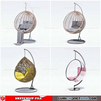 Hanging Chair - Sketchup Models By Cuong Covua