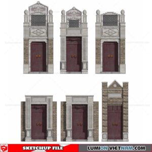 Chinese Gate - Sketchup Models