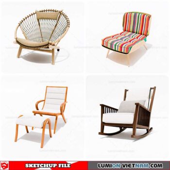 Outdoor Chair - Sketchup Models By Cuong Covua
