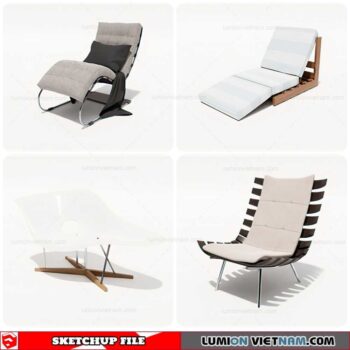 Outdoor Chair - Sketchup Models By Cuong Covua