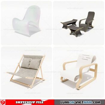 Outdoor Chair - Sketchup Models By Cuong Covua