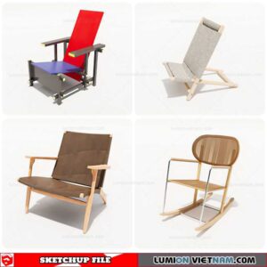 Outdoor Chair - Sketchup Models By Cuong Covua