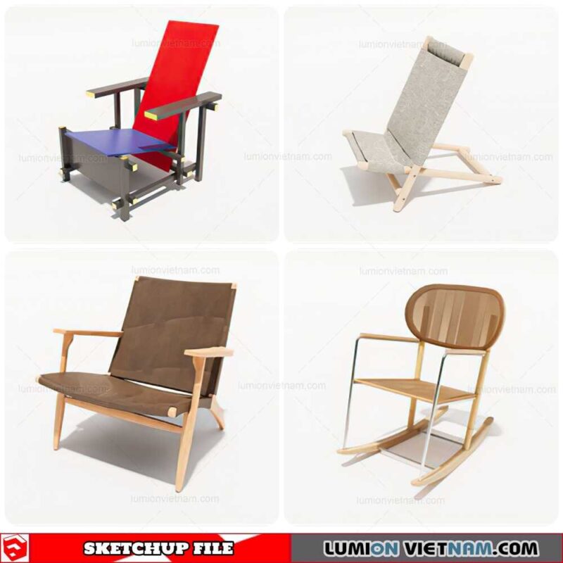Outdoor Chair - Sketchup Models By Cuong Covua