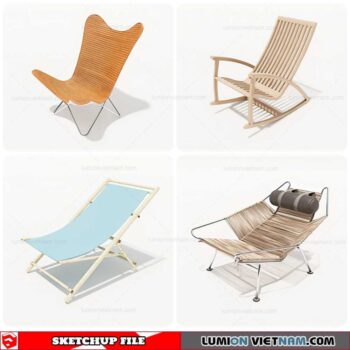 Outdoor Chair - Sketchup Models By Cuong Covua
