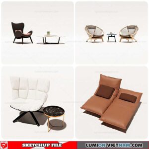 Outdoor Chair - Sketchup Models By Cuong Covua