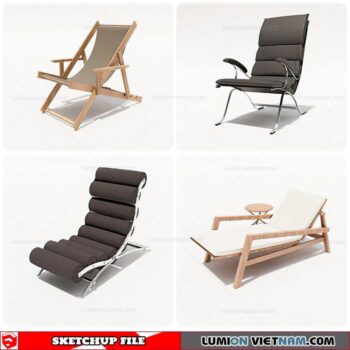 Outdoor Chair - Sketchup Models By Cuong Covua