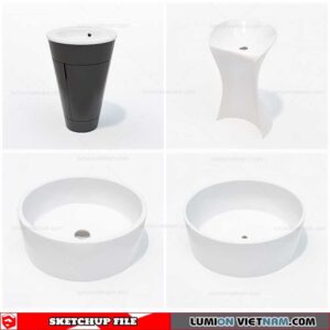 Washbasin - Sketchup Models By Cuong Covua