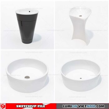 Washbasin - Sketchup Models By Cuong Covua