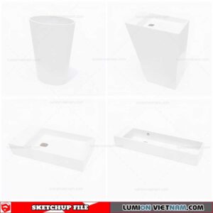 Washbasin - Sketchup Models By Cuong Covua