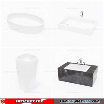 Washbasin - Sketchup Models By Cuong Covua