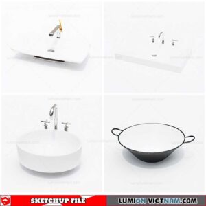 Washbasin - Sketchup Models By Cuong Covua