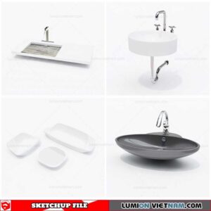 Washbasin - Sketchup Models By Cuong Covua