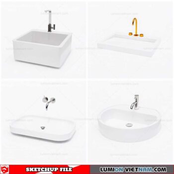 Washbasin - Sketchup Models By Cuong Covua