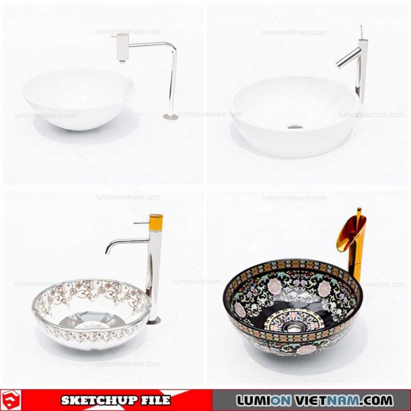 Washbasin - Sketchup Models By Cuong Covua
