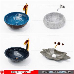 Washbasin - Sketchup Models By Cuong Covua