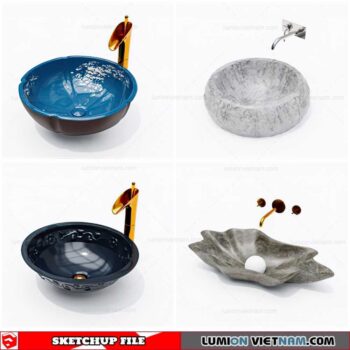 Washbasin - Sketchup Models By Cuong Covua