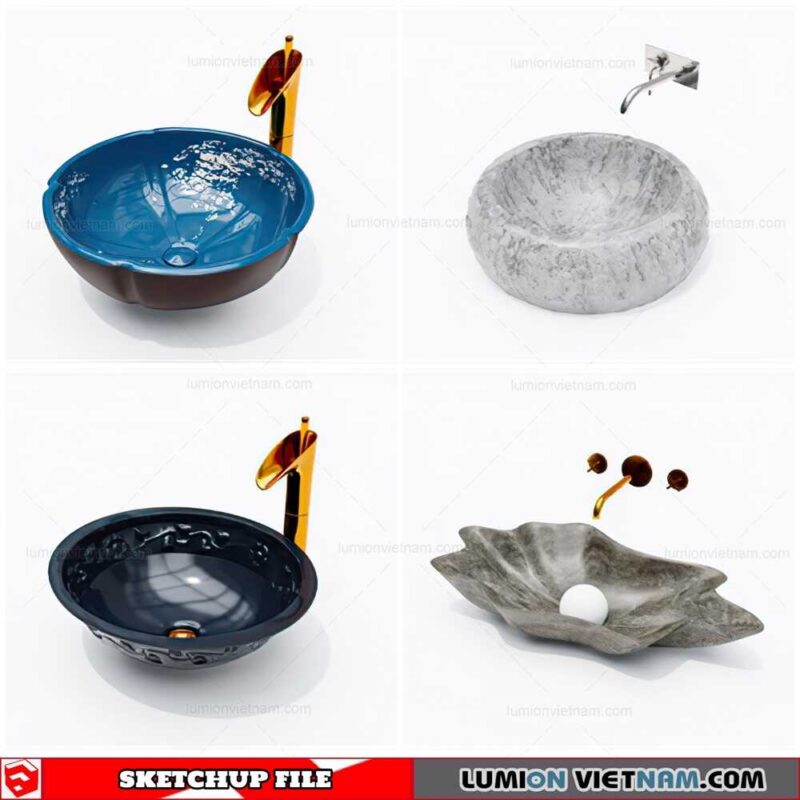 Washbasin - Sketchup Models By Cuong Covua