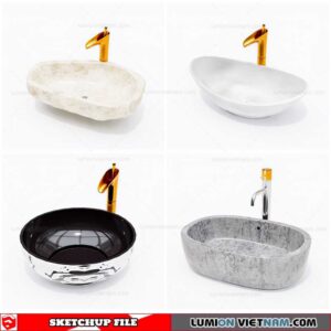 Washbasin - Sketchup Models By Cuong Covua