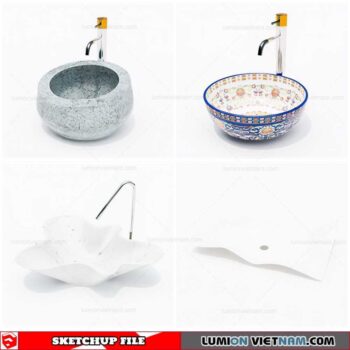 Washbasin - Sketchup Models By Cuong Covua