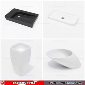 Washbasin - Sketchup Models By Cuong Covua