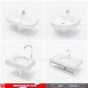 Washbasin - Sketchup Models By Cuong Covua